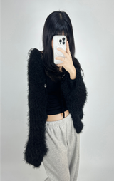 (SOFT-FIT♥) 5 COLORS マイフォームソフトデイリールーズフィットニットカーディガン