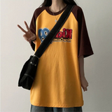 グランドカラーマッチングカラー ナグラントラックツーストリングストラップ オーバーフィットTシャツ