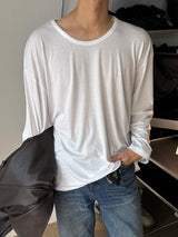 747 Simple U Neck T Shirt (3color)