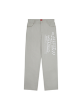 マルチスカルストレートコットンパンツ (GRAY)