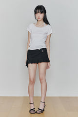 PETALINE LACE TEE white