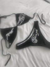 Balloon lettering Strap Bikini