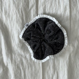 scrunchie corduroy dot_black