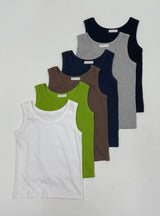 Ava Ribbed Sleeveless Top
