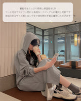 Fleece long one-piece with Hood