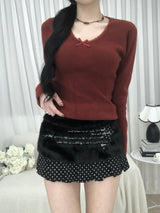 Cozy Ribbon Sweater(3 colors)