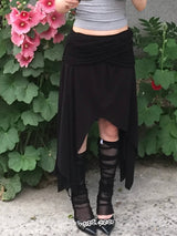 Angel Drape Unbal Long Skirt