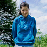 フラワーロゴフーディー (BLUE)