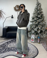 Loupe Wide Dart Denim Pants