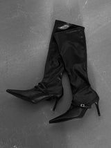 1194 Stiletto Sock Heel Boots (8cm)