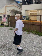 ポスター半染め半袖Tシャツ2C