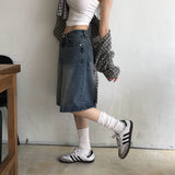 [BELLIDE MADE] コットンバミューダデニムパンツ