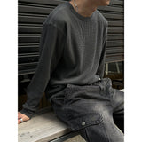 [Unisex] ピグメントワッフルニットスリーブ (3color)