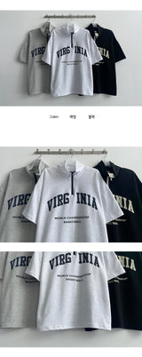 Dilla アノラックセミジップアップ半袖Tシャツ