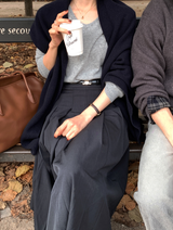 Clent Rain V-neck Knit / 2 colors