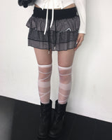 Stripe firll cancan skirt