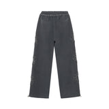 [ULKIN] MUGUNG Applique Sweatpants_Charcoal