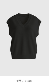 Forem Cashmere V-Neck Knit Vest / 4 colors