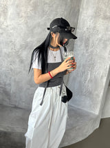 5カラーベーシッククロップTシャツ
