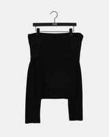 Haezen feminine fit off-shoulder knit T-shirt