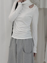Drop Stud Slit Polar Tee