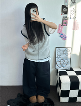 カーペンターツーピンタックロングパンツ 💙🖤🩶3カラー