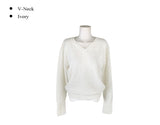 Baran Wool Loose Fit Long Sleeve Button Knit
