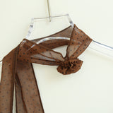Luna Dot Frill Slip Top & Scarf Set 231629453