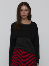 Cotton Cropped Top_Black