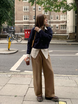 [MADE] Penton Cable V-Neck Crop Knit
