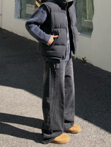 スリートラックデニムパンツ S, M, L (2 colors)