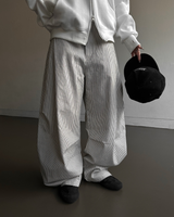 カーブドストライプパンツ (Unisex)