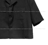 Summer rubbing linen crop jacket
