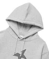 TWIN STAR APPLIQUE HOODIE GREY(CV2FFUM401A)