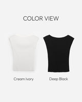 Risen Boat Neck Sleeveless