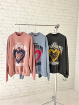 VENTIQUE ブローくんハートスウェットシャツ3カラー