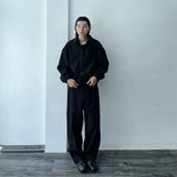 Panel Line Wide Trousers