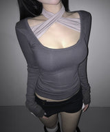 berry tie tee (3colors)