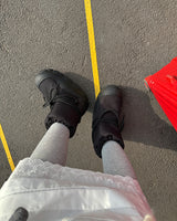 Ribbon Snow Tongue Winter Boots
