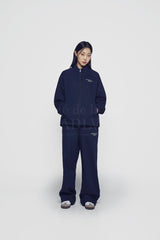 24FW BASIC LOGO NYLON SET UP PANTS NAVY