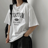 Ica レタリング半袖Tシャツ