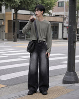 (UNISEX) Thunder Tin Wide Jeans