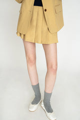 New roman skirt_mustard