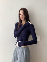 Base Spandex Round Long Sleeve T-Shirt