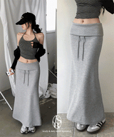 Fuzz Folding Banded Maxi Skirt