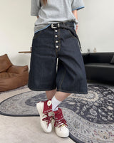 Arpa Front Button Bermuda Denim Pants