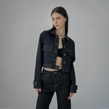 Black Indigo Classic Denim Jacket - YA391