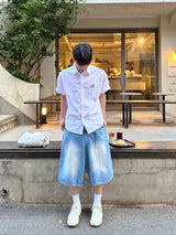 センドウォッシングオーバーバミューダパンツ