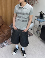 Tide Slim Lettering Collar Tee