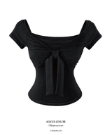 Rosy Ballet Shirring Top (3color)